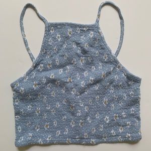 LA Hearts Floral Halter Tank